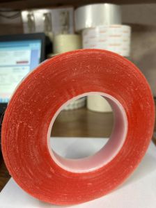 Double Sided Red Polyester Tape