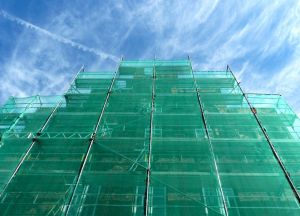 Green Scaffolding Net for Construction Sites