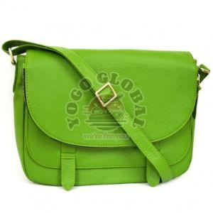 Green Leather Shoulder Bags