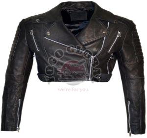Ladies Short Leather Jacket