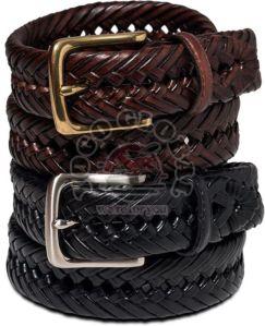 Mens Braided Leather Belts