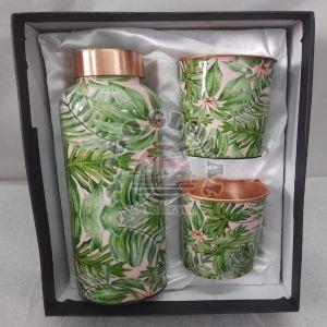 Modern Copper Bottle Glass Set