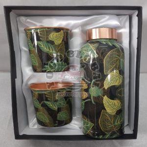 Stylish Copper Bottle Glass Set