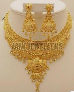 Contemporary Gold Necklace