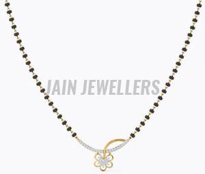 Dual Tone Gold and Diamond Mangalsutra