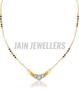 Floral Motif Daily Wear Gold Mangalsutra