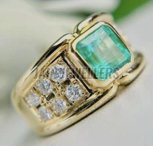 High Polish Gold Ring for Men