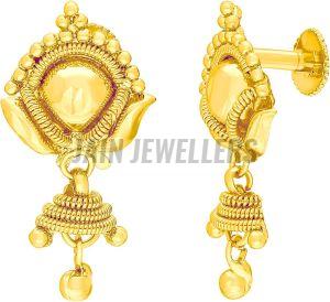 Ladies Gold Dangle Earrings