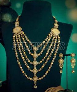 Long Gold Necklace Set