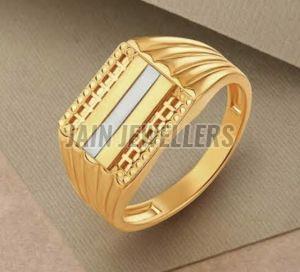 Mens Gold Signet Ring