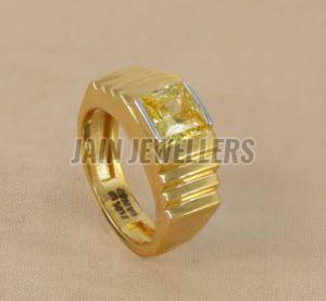 Mens Modern Gold Ring
