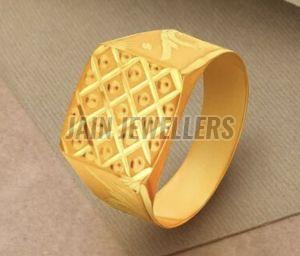 Mens Stylish Gold Ring