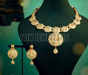 Party Wear Gold Necklace Set