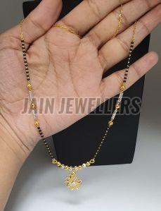 Short Minimalist Gold Mangalsutra
