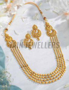 Statement Gold Necklace Set