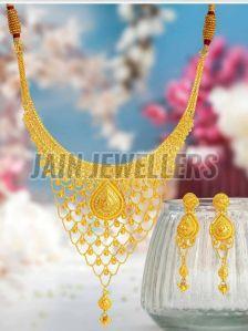 Temple Gold Necklace Set