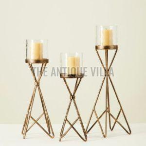 Aluminium Pillar Candle Holder