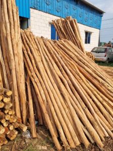 8 Feet Brown Wooden Pole