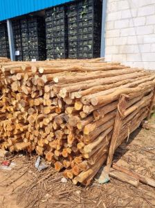 9 Feet Round Wooden Pole