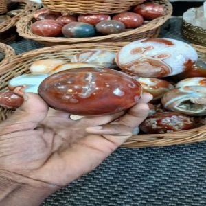 Natural Red Carnelian Sphere