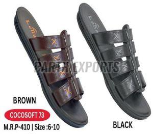 Cocosoft-73 Mens PU Leather Slipper