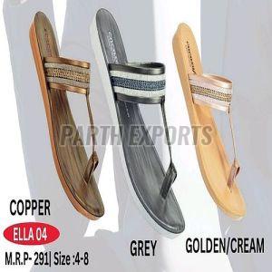 Ella-04 Ladies PU Leather Slipper
