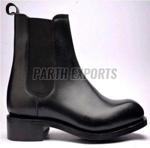 Mens Black Leather Chelsea Boots