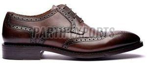 Mens Brown Leather Formal Brogue Shoes