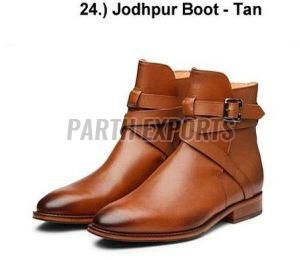Mens Tan Brown Leather Jodhpur Boots
