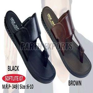 Officer Mens PU Leather Slipper