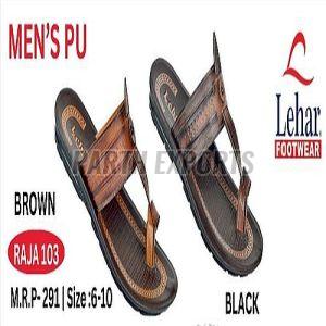 Raja-103 Mens PU Leather Slipper