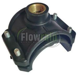140 Mm PP Brass Threaded Black Service Saddle
