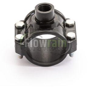 90 Mm PP Plain Threaded Black Service Saddle
