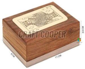 Wooden Fancy Playing Card Box