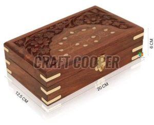 Wooden Brown Jewellery Box