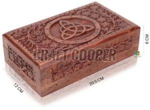 Wooden Carved Jewellery Box