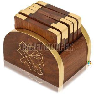 Wooden Restaurant Tea Coaster