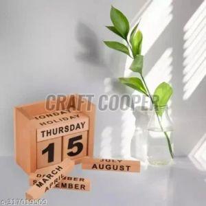 Wooden Table Calendar