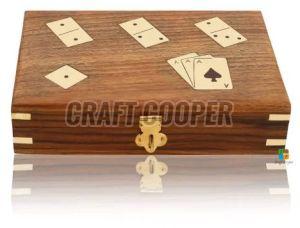 Wooden Domino Dice Game