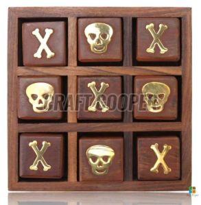Wooden Mini Tic Toe Game