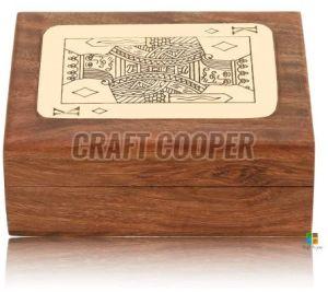 Wooden Fancy Playing Card Box