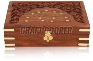 Wooden Brown Jewellery Box
