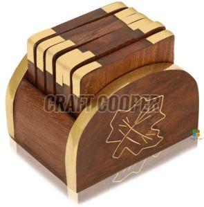 Wooden Restaurant Tea Coaster