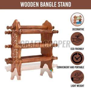 Wooden Bangle Stand
