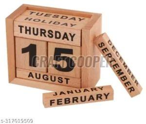 Wooden Table Calendar