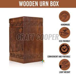 Wooden Handmade Cremation Urn