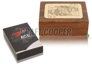 Wooden Printed Playing Card Box