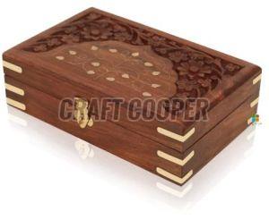 Wooden Brown Jewellery Box