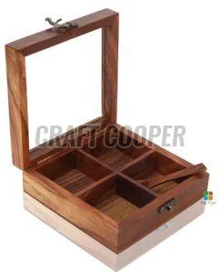 Wooden Kitchen Spice Box