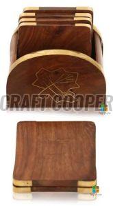 Wooden Restaurant Tea Coaster